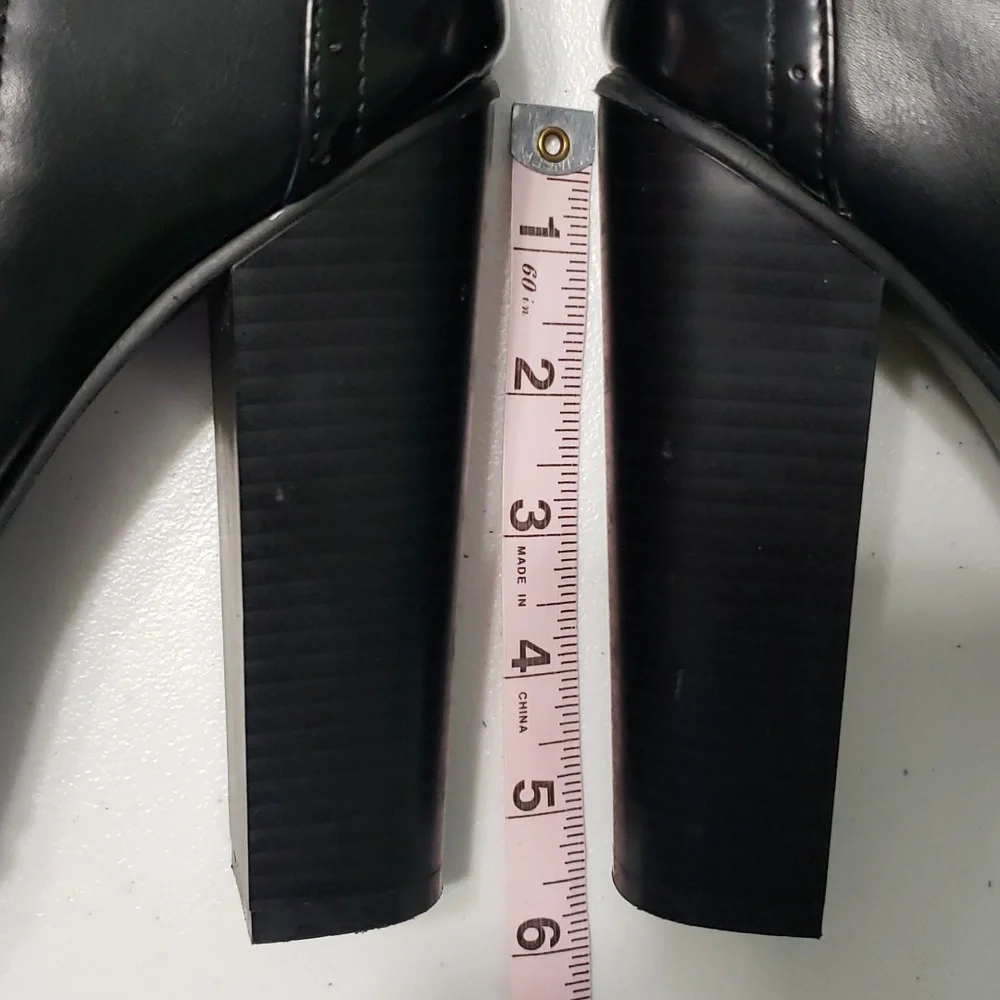 LEILA STONE black high shoes - Picture 15 of 15